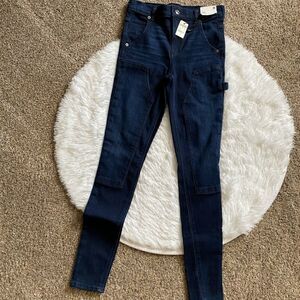 Express Legging High Rise Jeans Stretch Dark Wash Womens Size 2R